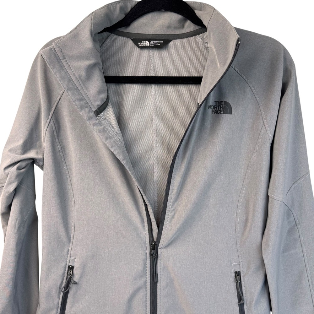 The North Face Jacket Womens Medium M/M Windwall Gray‎ Full Zip Outdoors Hiking - Picture 7 of 14